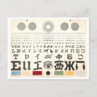 Vintage George Mayerle Eye Test Chart