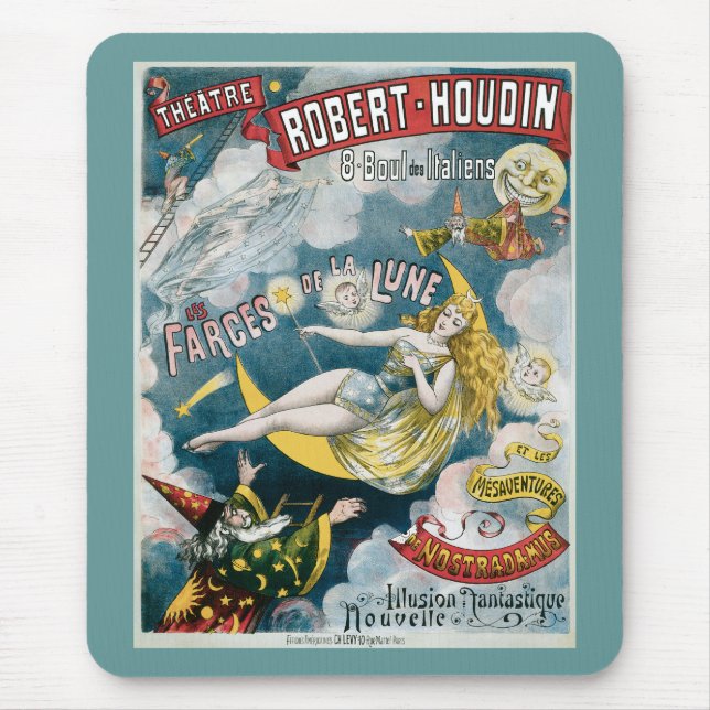 Vintage George Melies Illusion Fantastique Mouse Mat (Front)