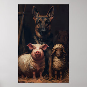 Vintage George Orwell Poster Print - 1984 Literatu