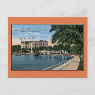 Vintage George Washington Hotel West Palm Beach Postcard