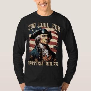 Vintage George Washington Too Cool For British Rul T-Shirt