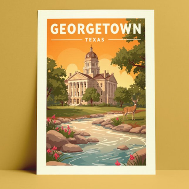Vintage Georgetown Texas Postcard (Creator Uploaded)