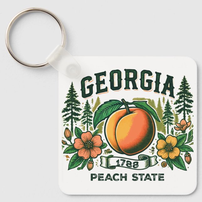 Vintage Georgia Key Ring (Front)
