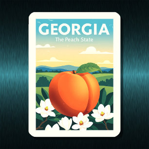 Vintage Georgia Magnet