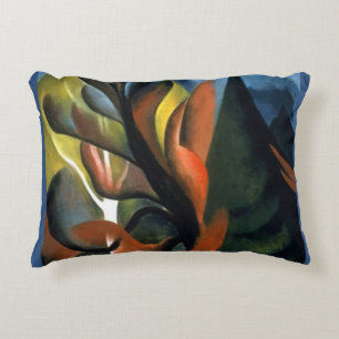 Vintage Georgia O'Keefe 1922 Maple and Cedar Decorative Cushion