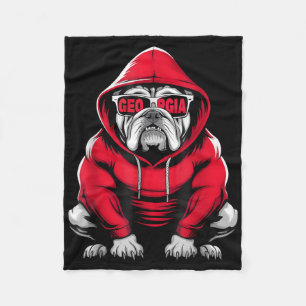 Vintage Georgia Retro Clic Personalised Name  Fleece Blanket