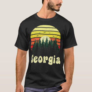 Vintage Georgia Sunset Woods Outdoors Souvenir  T-Shirt