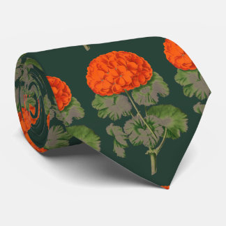vintage geraniums - bold floral no2 tie