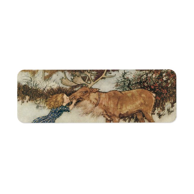 Vintage Gerda and the Reindeer by Edmund Dulac (Front)