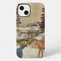Vintage Gerda and the Reindeer by Edmund Dulac