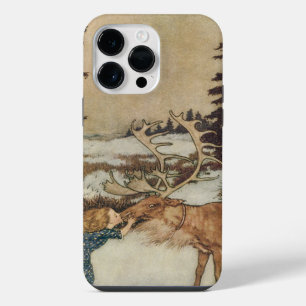 Vintage Gerda and the Reindeer by Edmund Dulac iPhone 14 Pro Max Case