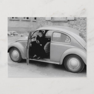 Vintage German Car Postcard