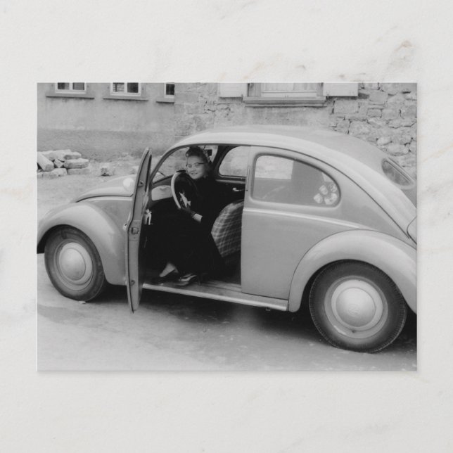 Vintage German Car Postcard (Front)