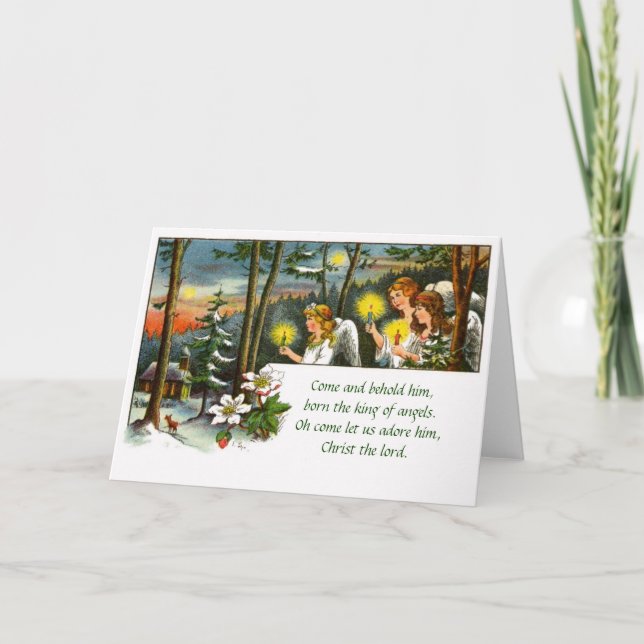 Vintage German Christmas Card (Front)