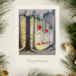 Vintage German Christmas Card Angels in Forest<br><div class="desc">Vintage German Christmas Card charms with it's little angels celebrating in the forest with a beautiful Christmas tree,  Make your loved ones smile with this whimsical and nostalgic Christmas wish. The text can be changed - the message,  as well as,  the font style,  size,  colour and placement.</div>