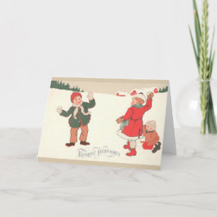 Vintage German Christmas Greeting Card
