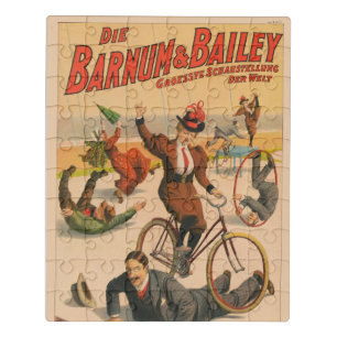 Vintage German Circus Poster Of Performers, 1900. Jigsaw Puzzle