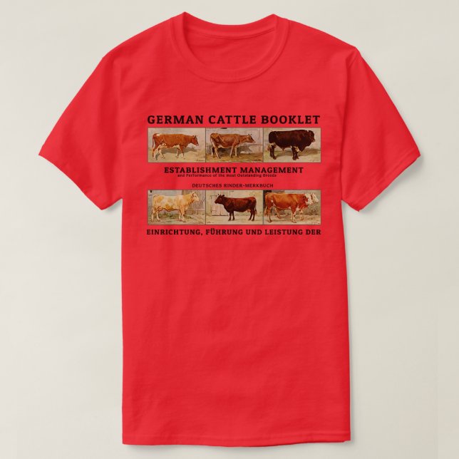 Vintage German Cow T-Shirt (Design Front)