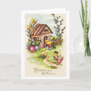 Vintage German Easter Card
