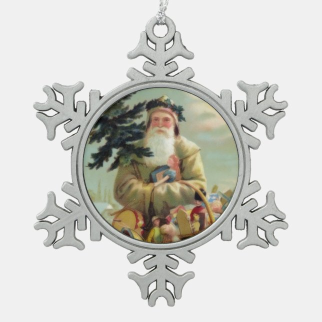 Vintage German Father Christmas Ornament (Front)