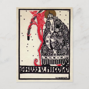 Vintage German Krampus Postcard