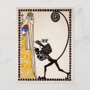 Vintage German Krampus Postcard