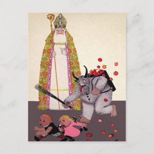 Vintage German Krampus Postcard