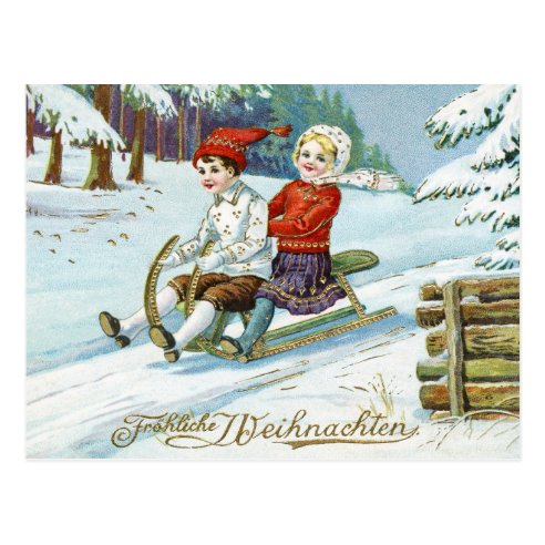 Vintage German Christmas Postcards | Zazzle UK
