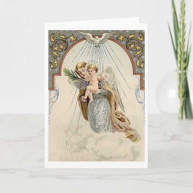 Vintage German Religious Christmas Card (Front)
