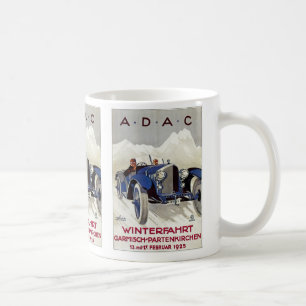 Vintage German Road Race Ad Coffee Mug
