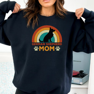 Vintage German Shepherd Dog Mum Sunset  Sweatshirt