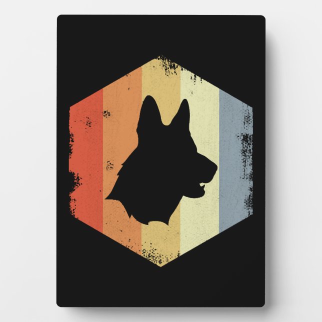 Vintage German Shepherd Plaque (Front)