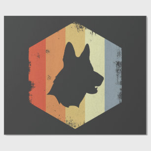 Vintage German Shepherd Wrapping Paper