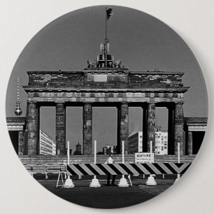 Vintage Germany Berlin Brandenburg Gate 1970 6 Cm Round Badge