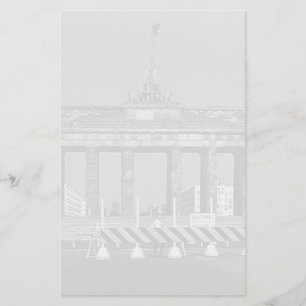 Vintage Germany Berlin Brandenburg Gate 1970 Stationery