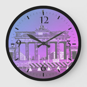 Vintage Germany Berlin Brandenburg Gate Large Cloc Clock