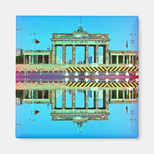 Vintage Germany Berlin Brandenburg Gate Magnet (Front)