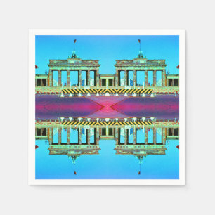 Vintage Germany Berlin Brandenburg Gate Napkin