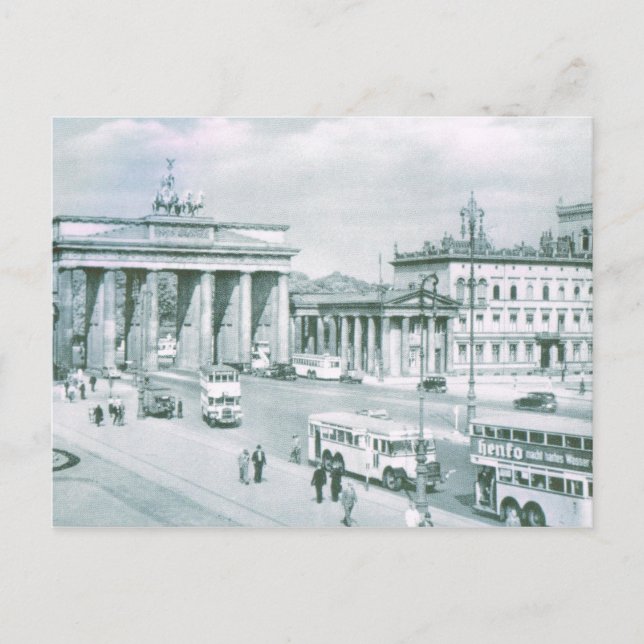 Vintage Germany, Berlin Brandenburg Gate Postcard (Front)