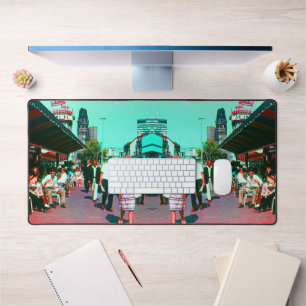 Vintage Germany Berlin kurfürstendamm avenue Desk Mat