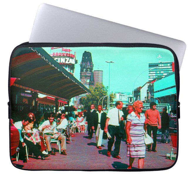 Vintage Germany Berlin kurfürstendamm avenue Laptop Sleeve (Front)