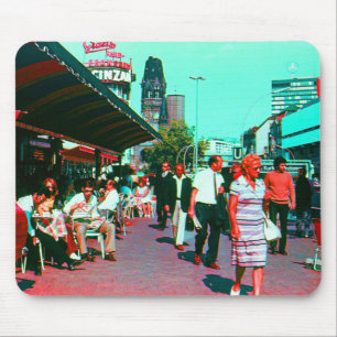 Vintage Germany Berlin kurfürstendamm avenue Mouse Mat