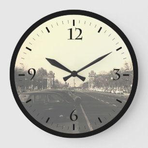 Vintage Germany Berlin The 17th June Street Large  Clock