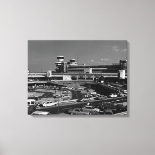 Vintage Germany Berlin The Tegel Airport Canvas Print