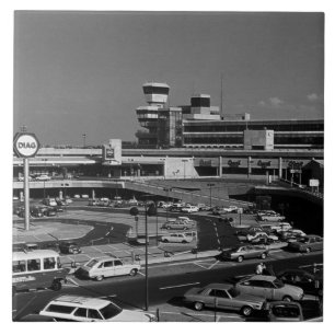 Vintage Germany Berlin The Tegel Airport Tile