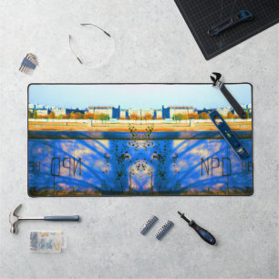 Vintage Germany Berlin wall Desk Mat