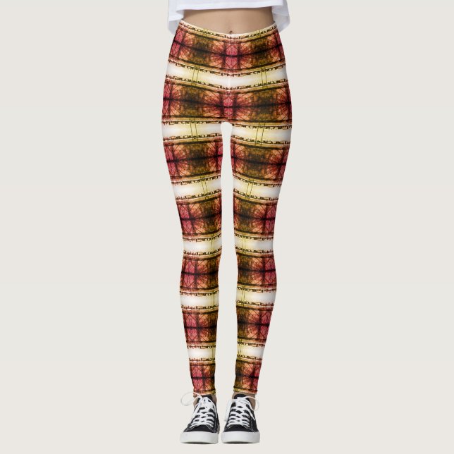 Vintage Germany Berlin wall Leggings (Front)