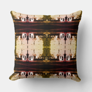 Vintage Germany Border posts East West Berlin Thro Cushion