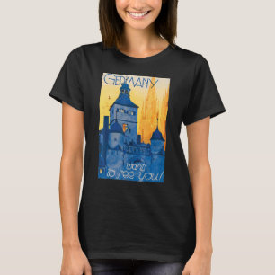 Vintage Germany Castle Deutschland Travel Tourism T-Shirt
