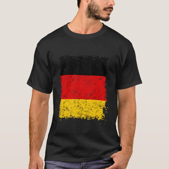 Vintage Germany Flag Grunge T-Shirt (Front)